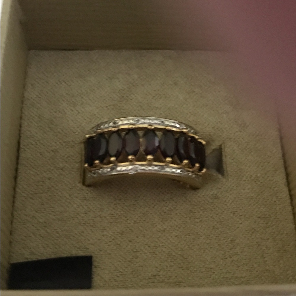 Garnet Gold Ring